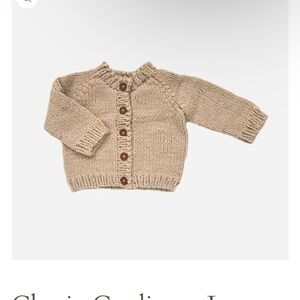 12-24 months blueberry hill classic cardigan in latte